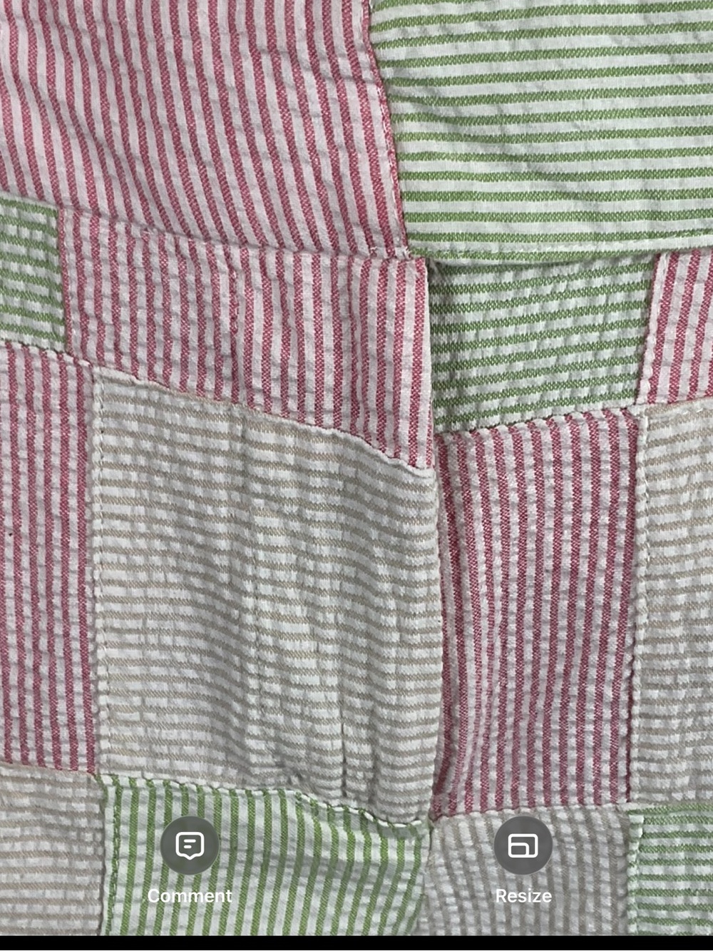 IZOD Golf Patchwork Seersucker Shorts | 100% Cotton | Pastel Pink Green | Size 6 - Picture 10 of 16